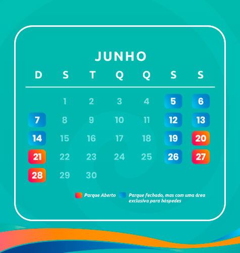 Hospedagem com ingressos para o parque aquático!