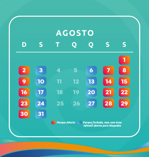 Hospedagem com ingressos para o parque aquático!